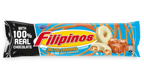 Печенье Filipinos с солёной карамелью в белом шоколаде, 118 г 