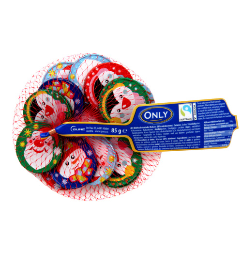 Only молочный шоколад рождественские монеты 85 г