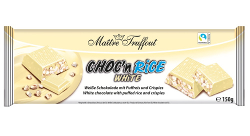 M.T Choc'n Rice Белый шоколад с воздушным рисом 150г