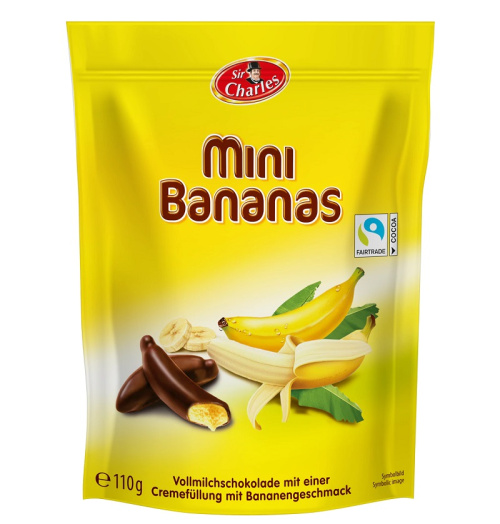 Sir Charles Шоколадные конфеты Мини-бананы 110г 