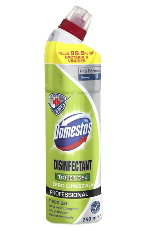 Domestos Гель для туалета Дезинфицирующее средство от накипи 750 мл 