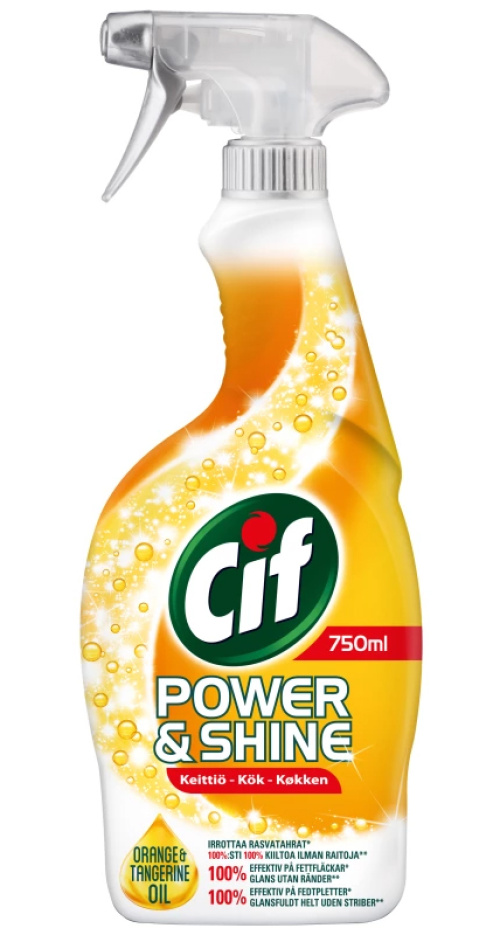 Cif Power & Shine очищающий спрей для кухни 750 мл