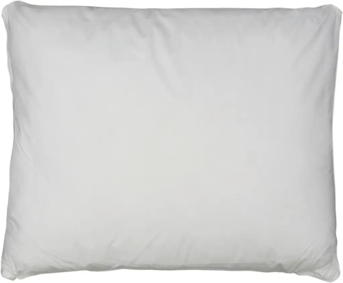 Подушка средней высоты, размеры 50 х 60 см. Чехол: 100% хлопок, наполнитель: 100% полиэстер. 