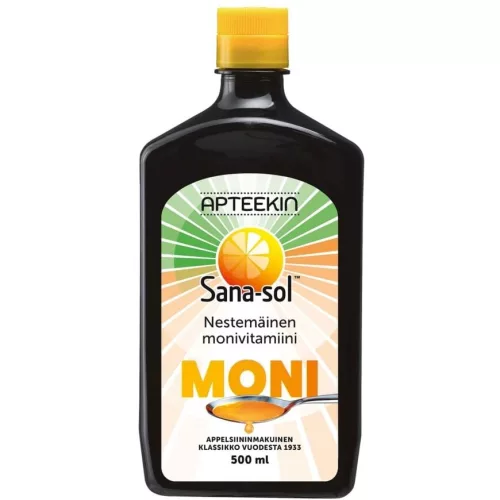APTEEKIN SANA-SOL ЖИДКИЙ МУЛЬТИВИТАМИН 500 МЛ 