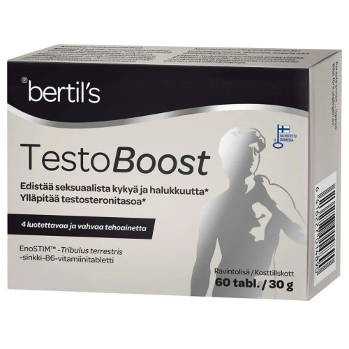 Bertil’s Testo Boost, 60 таб. — комплекс для мужского здоровья и поддержания тестостерона 