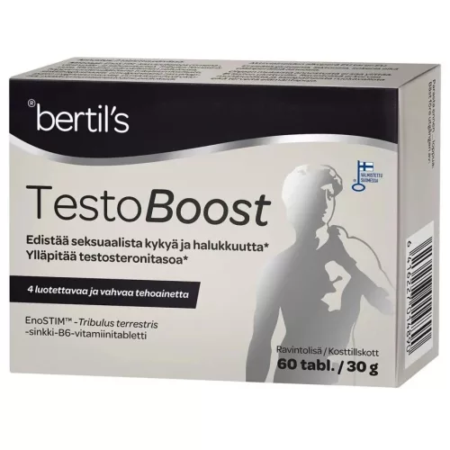 Bertil’s Testo Boost, 60 таб. — комплекс для мужского здоровья и поддержания тестостерона 