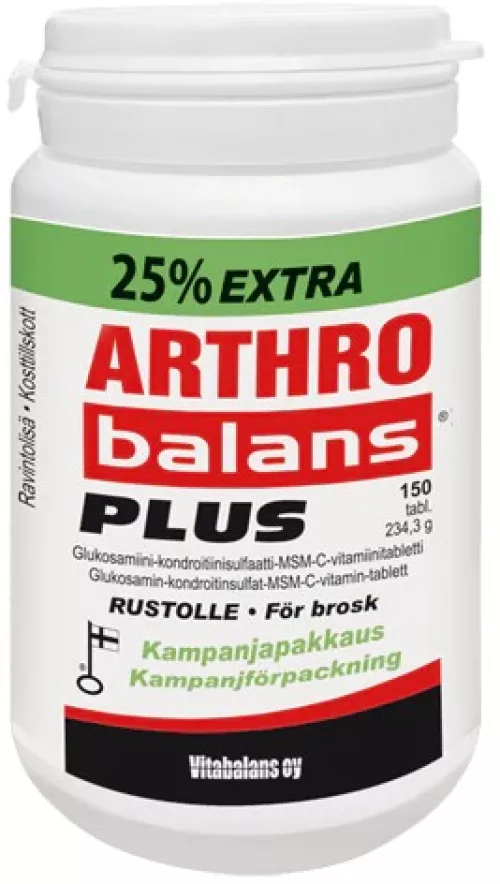 Arthrobalans Plus Глюкозамин + 25% АКЦИОННАЯ УПАКОВКА 150 таблеток. 