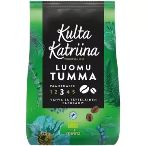 Кофе в зернах Gold Katriina Organic темной обжарки RAC 425 г 