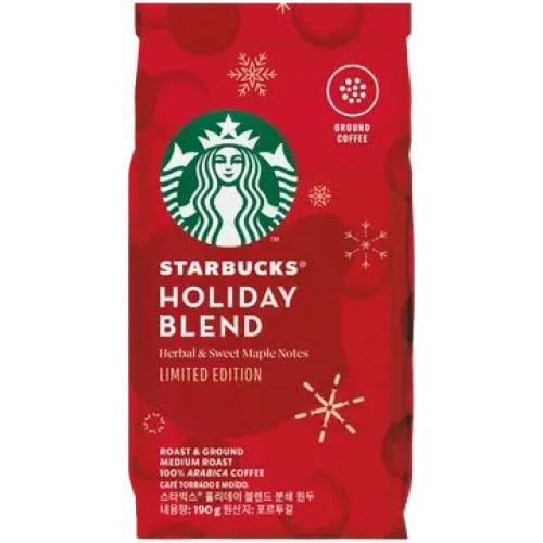 Starbucks Holiday Blend Medium Roast 190 g — праздничный кофе для ценителей 