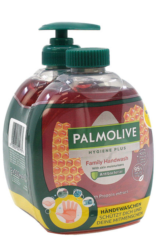 Palmolive Жидкое мыло для всей семьи с экстрактом прополиса 2х300мл, 96% веганское