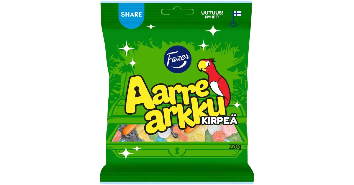 Fazer Aarrearkku Kirpeä karkkipussi 220g