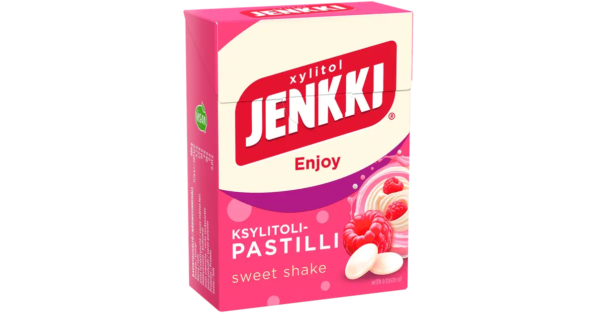 Jenkki Enjoy Sweet Shake ksylitolipastilli 80g