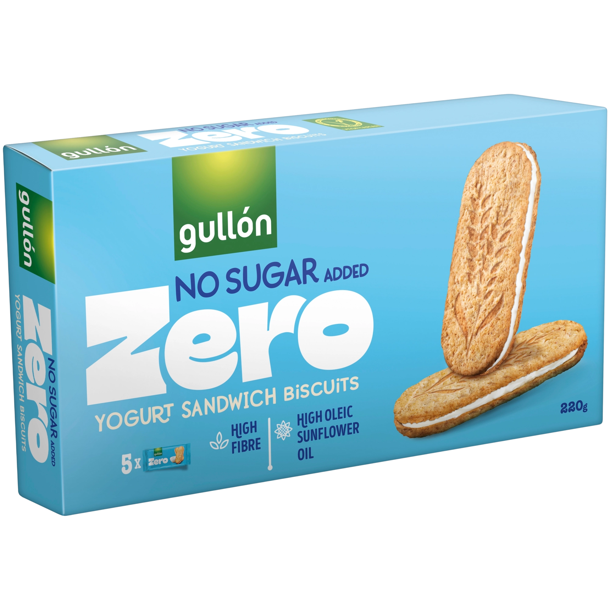 Gullón Zero Yogurt Sandwich Biscuits 220g No added sugar