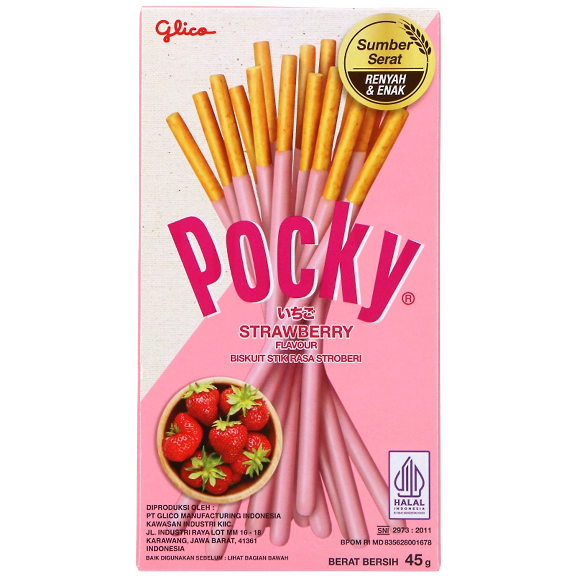 Pocky Keksitikku mansikka 45g