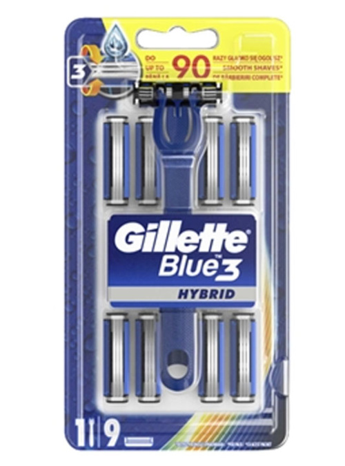 Gillette Blue3 Hybrid &#1056;&#1091;&#1095;&#1082;&#1072; + 9 &#1083;&#1077;&#1079;&#1074;&#1080;&#1081; &#1076;&#1083;&#1103; &#1073;&#1088;&#1080;&#1090;&#1100;&#1103;