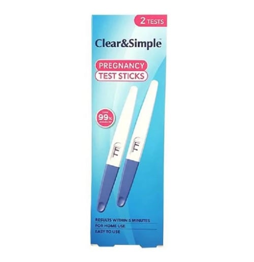 Тест-палочки для определения беременности Clear & Simple Pregnancy Test Sticks 2 Test 20mI 