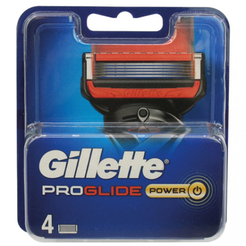 Gillette Fusion5 ProGlide Power Сменные лезвия, 4 шт