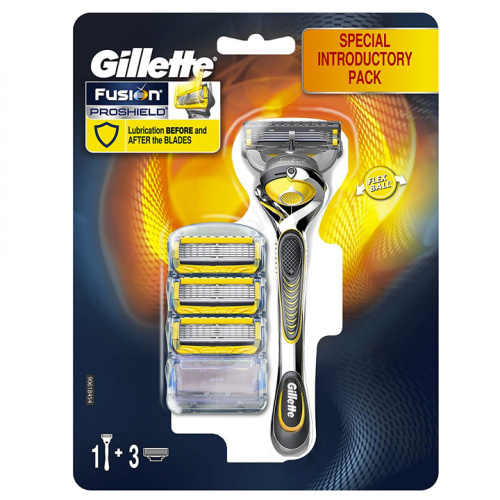 Gilette ProShield 1+3 шт лезвия + бритва