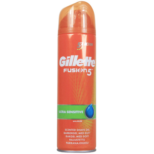 Gillette Fusion 5 гель для бритья - Ultra sensitive aloe 200мл.