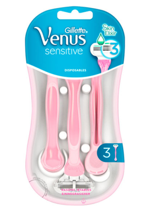 Gillette Venus Sensitive Станки для бритья 3 шт.