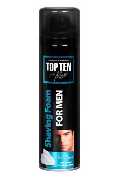 TOP TEN Cool Power Пена для бритья 250 мл 