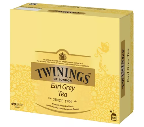 Чай Twinings Earl Grey, 100 пакетиков по 2 г 