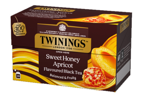 Twinings Чай чёрный ароматизированный Мёд и Абрикос, 20 пакетиков