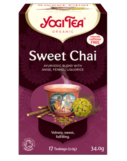 Сладкий чайный напиток YogiTea Chai 17x2g органический 