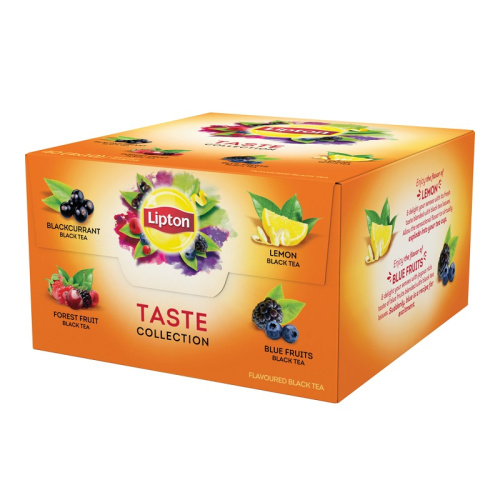 Lipton Taste Collection Черный чай Ассорти упаковка 40шт