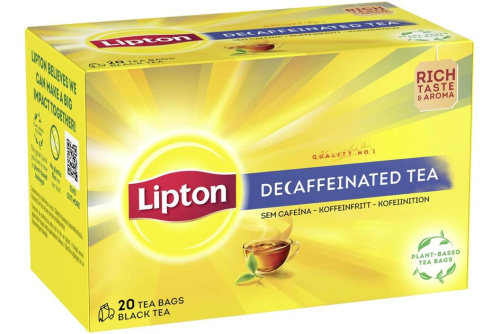 Lipton Чай черный без кофеина 36г 20шт 