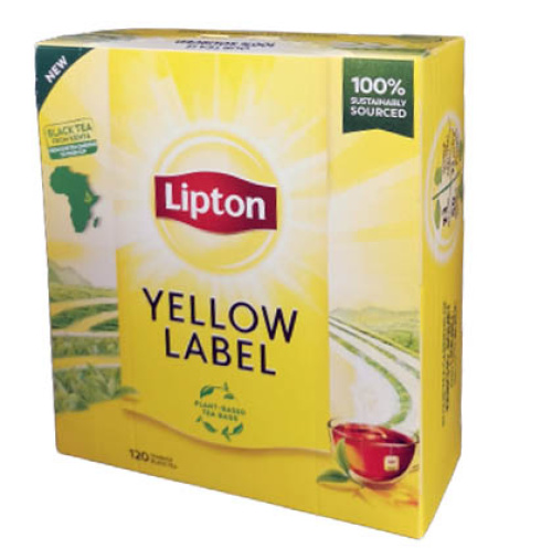 Lipton Yellow Label чёрный чай в пакетиках 120шт