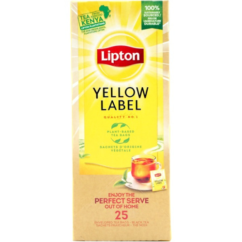 Lipton Yellow Label Черный чай в пакетиках 25 шт