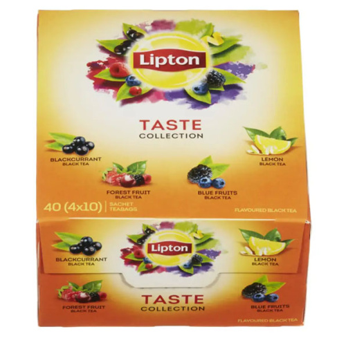 Lipton Taste Collection черный чай ассорти упаковка 40шт