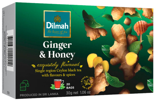 Чай Dilmah Ginger & Honey, 20×1,5 г 