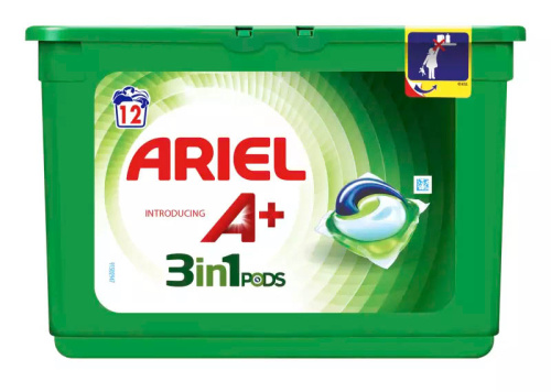 Ariel 3в1 подушечки для стирки для белого 12 шт