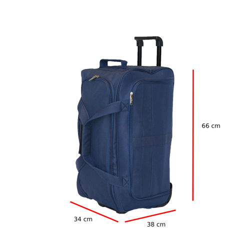 Alezar тележка-чемодан для покупок на колесиках, синяя 24