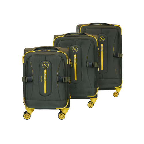 Alezar Dragon Набор чемоданов Зеленый/Желтый (20