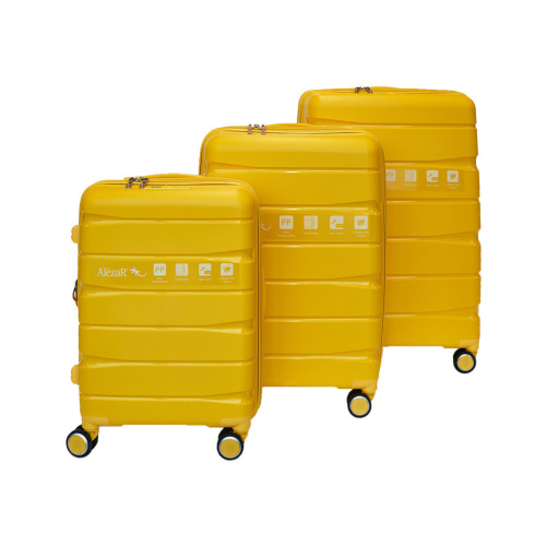 Alezar Lux Digitex Набор чемоданов Желтый ( 20