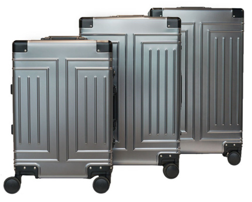 Alezar Lux Spinner Алюминиевый чемодан Серый  26