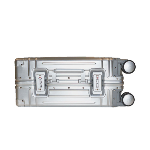 Alezar Lux Алюминиевый чемодан, размер 20, серебро 