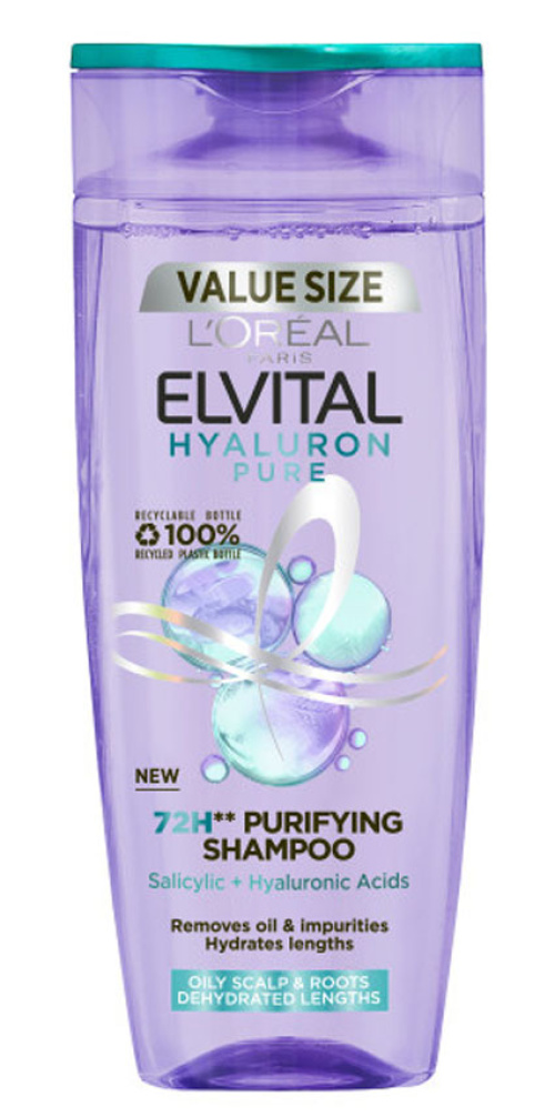 L'Oréal Paris Elvital шампунь 250 мл Hyaluron Pure для волос, нуждающихся в увлажнении 