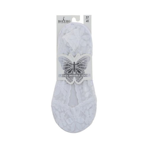 Носки женские кружевные, белые 36-40 1 шт