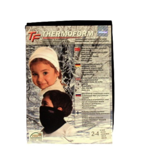 Детский воротник (лыжная маска) Thermoform, 2-4 года, черный 