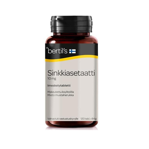 Bertils Imeskeltävä Sinkkiasetaatti 120