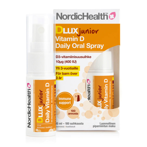 Nordic Health Dlux Junior Витамин D3 Спрей  15 мл 