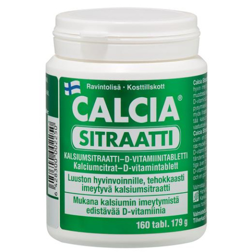 CALCIA sitraatti + витамин D3 179гр 160 таблеток