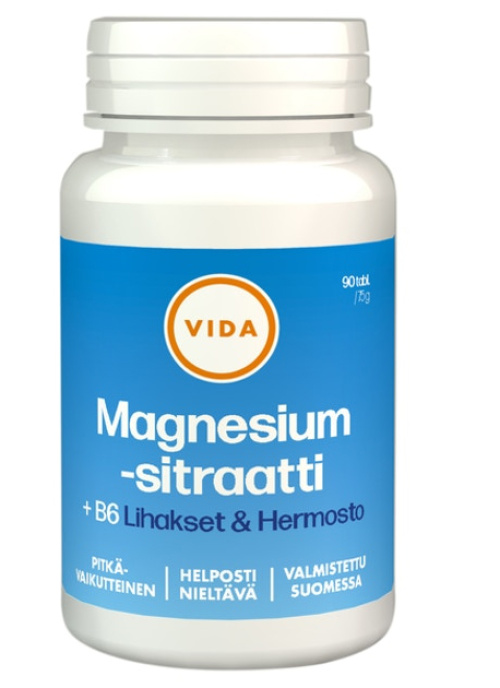 Цитрат магния Vida + B6 90таблеток