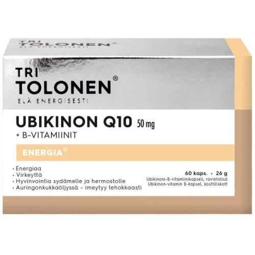 Tri Tolonen Убихинон Q10 50мг + витамины группы В 60 капсул 26г
