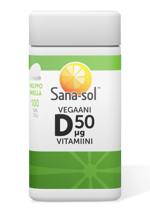 Sana-sol Веганский витамин D 50 мкг 100 табл/33 г