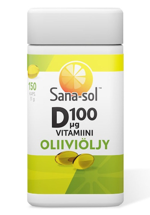 Sana-sol Витамин D 100 мкг Оливковое масло 150 капс/51г 